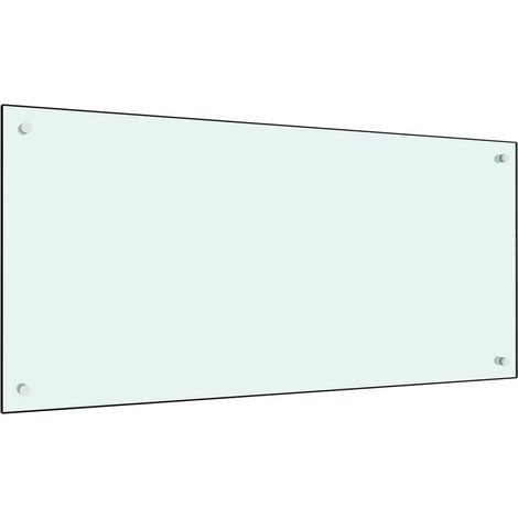 Küchenrückwand Milchweiß 100x50 cm Hartglas