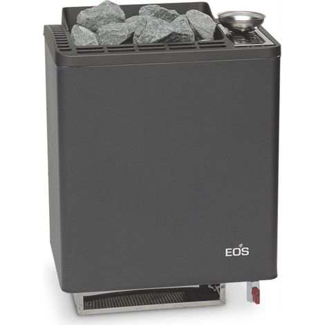 EOS Bi-O Tec Saunaofen mit Verdampfer in Anthrazit   Leistung 9.0 kW