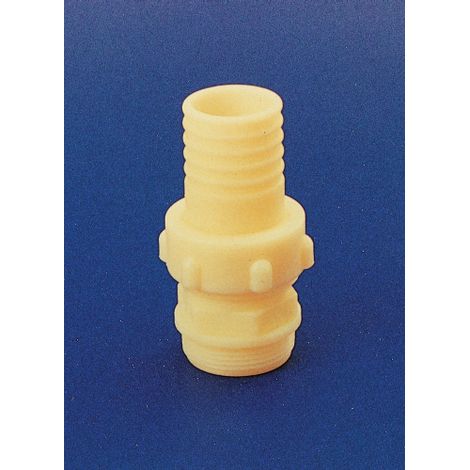 Raccord porte-tuyau droit en nylon en 3 morceaux avec sie'ge conique gr 1-1/2"X40