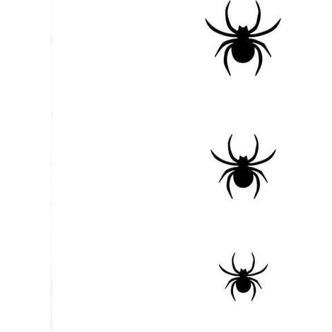 Ensemble de 30 décorations murales en relief d'araignées pour Halloween avec tapis adhésif (1/4)