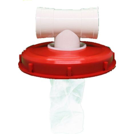 Couvercle de Réservoir IBC avec Filtre en Nylon Lavable pour Réservoir d'eau de Pluie IBC 1000 litres,Filtre À Couvercle IBC Accessoires de Réservoir IBC,Filtre à Eau de Pluie en Nylon(Té de 245 m (1/5)