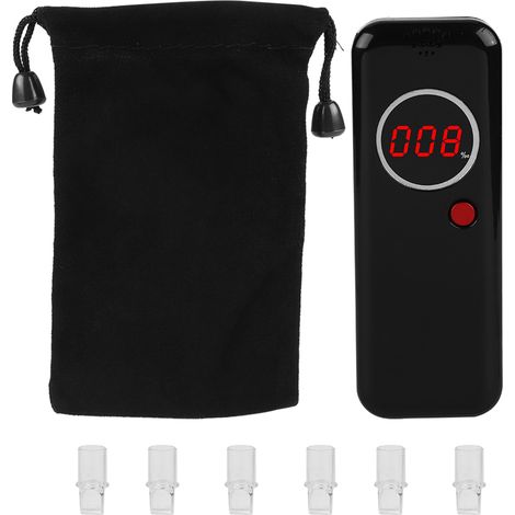 Alcootest Numérique LCD Mini Rouge avec Rétroéclairage - Détecteur d'Alcool Professionnel (1/5)