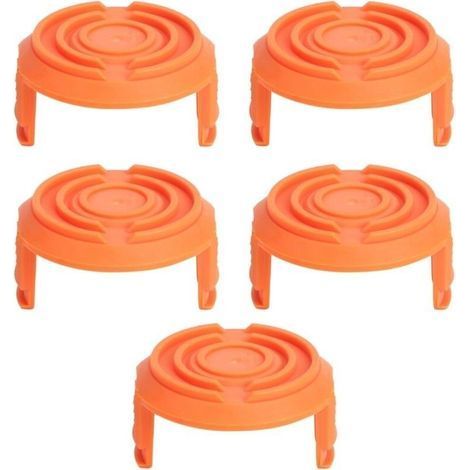 Lot de 5 couvercles de capuchon de bobine de coupe-herbe pour coupe-bordures Worx WA0010 (1/5)
