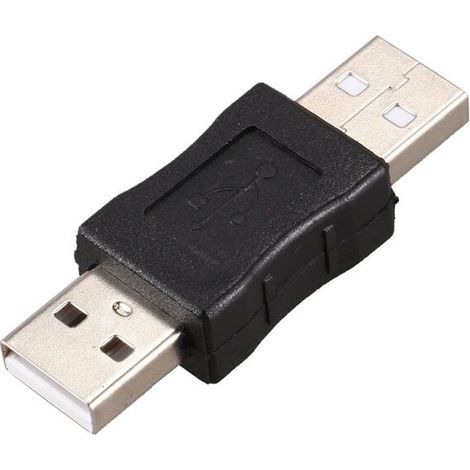 Geeignet für schwarze USB-Typ-A-Stecker-zu-Stecker-Adapter (1/3)