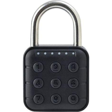 Cadenas électronique à combinaison à 6 chiffres, étanche IP67, pour casier à bagages ou armoire (1/4)