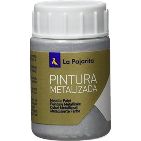 Pintura metalizada la pajarita plata 35 ml