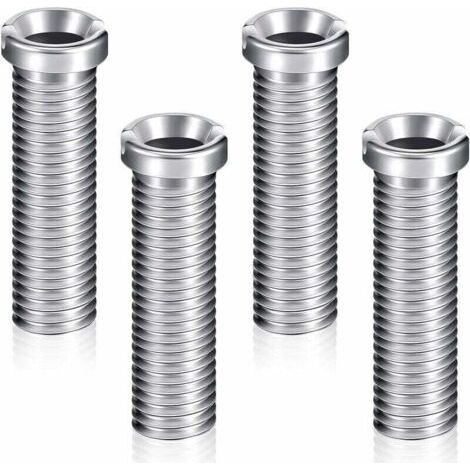 4 Vis de Panier d'Évier 45 mm Vis de Bonde en Acier Inoxydable Accessoires de Fixation Vis de Boulon d'Évier Vis de Bouchon de Crépine de Panier d'Évier pour Cuisine Lavabo
