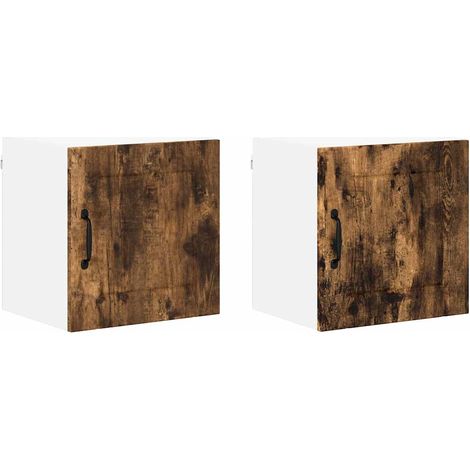 Meubles de Rangement,Armoire de cuisine 2 pcs Chêne fumé 40 x 31 x 40 cm CFW643991 (1/5)