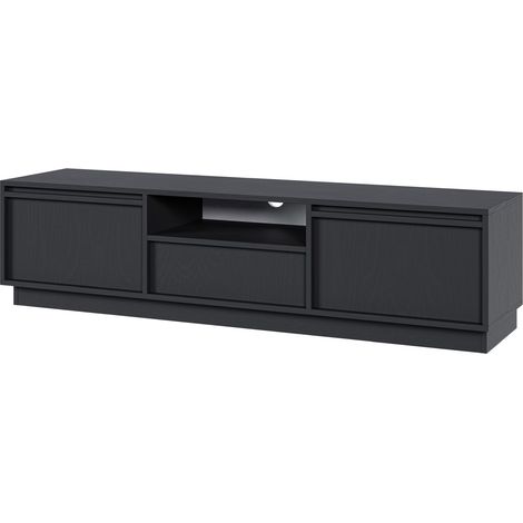 Selsey EVO - Mobile TV 3 ante con 3 cassetti - grafite nero - 154 cm (1/5)