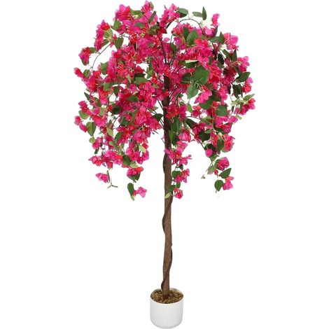 Buganvilla artificial, diseño realista, sin mantenimiento, rosa, 150 cm (1/2)