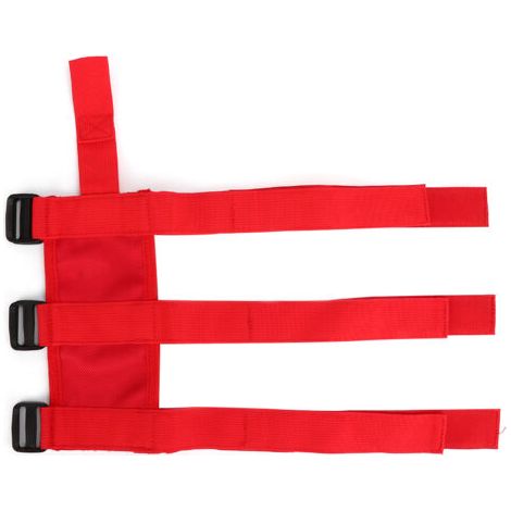 Befestigungsgurt für Autofeuerlöscher, verstellbarer Gurt passend für Jeep Wrangler/Gladiator (Rot)
