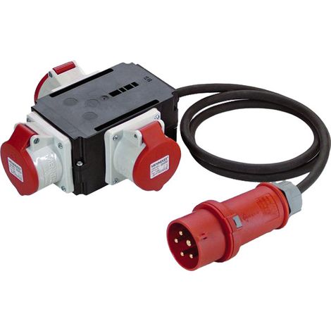 BACHMANN Adaptador CEE 3xCEE 16A 1,5m CEE 16A, 349.035