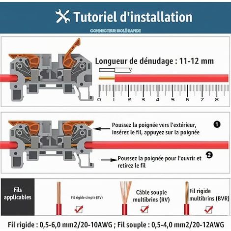 Bloc de Distribution D'alimentation 12V-48V DC BusBar 150A  avec 6 bornes M4 et 4 bornes M6 + couvercle pour voiture, bateau, camping car, camion (1/4)