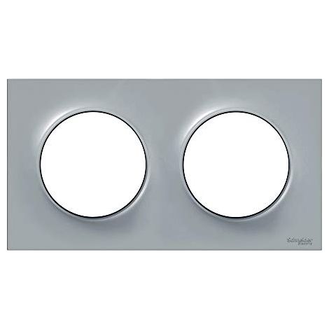 Schneider Electric Odace Styl placa acabado gris piedra