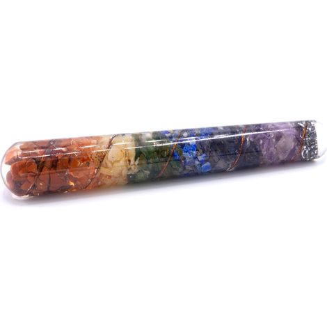Orgonite Chackra et baguette de guérison en cuivre - 140 x 30 mm- Vendu par 1 (1/2)