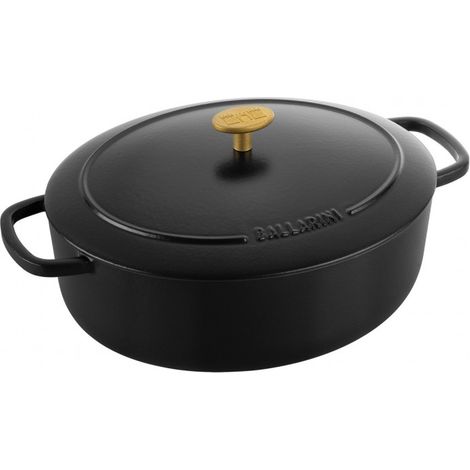 Ballarini Bellamonte Cocotte ovale - 29 cm, nero, Ghisa