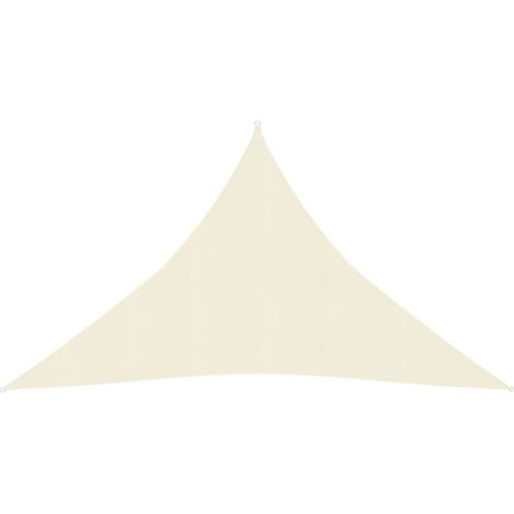 Vela ombreggiante 160 g/m² 2,5 x 2,5 x 3,5 m HDPE crema 020009064