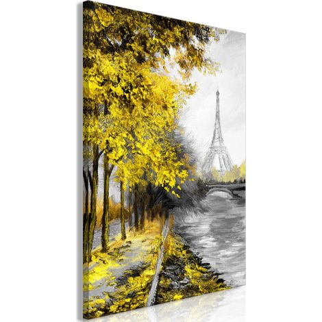 Tableau Imprimé "Paris Channel Yellow" 40 x 60 cm (1/2)