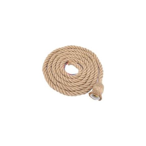 3m E27 Vintage corde de chanvre plafonnier Base suspension porte-ampoule 85-265V