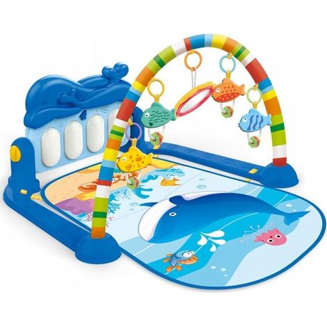 ALFOMBRA EDUCATIVA INTERACTIVA CON PIANO Y JUGUETES PARA LA DENTICIÓN (1/5)