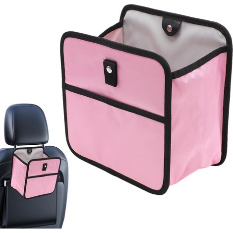Boîte de rangement pour voiture, sac de rangement pour voiture, porte-poubelle pliable pour voiture, sac de rangement Oxford portable, poubelle de voiture multifonctionnelle, pliable, à suspendre (1/5)