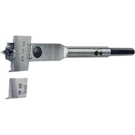 Mèche à bois extensible, queue 6 pans, capacité 15 à 45 mm, longueur 130 mm (1/4)