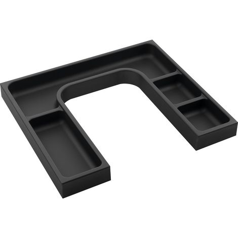 Organiseur LINDO "U", 372x36x323mm, plastique, anthracite (1/3)
