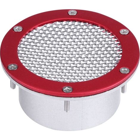 Jeffergarden Grille d'aération de pare-chocs universelle pour voiture de course, prise d'air froid (rouge)-DOU