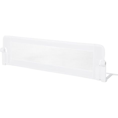 Barrera de seguridad plegable para cuna con correas ajustables 150x405x42 cm blanco
