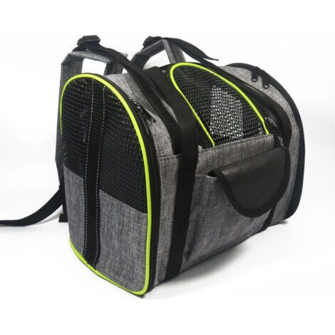 Sac à dos pour chien/chat, sac de transport portable pour animaux de compagnie avec sac de voyage multifonctionnel pliable et respirant, idéal pour les animaux de compagnie de 3 à 10 k (1/5)