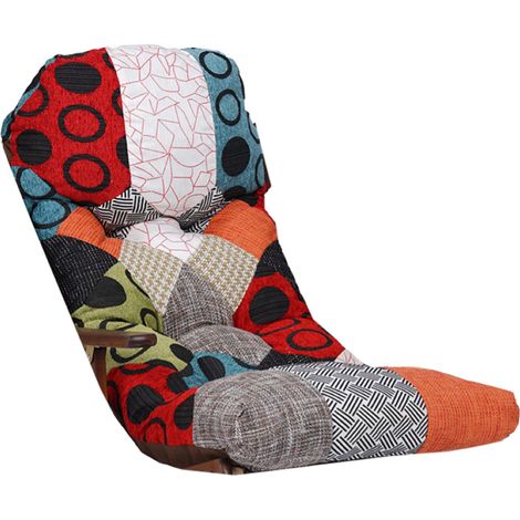 Cuscino imbottito per poltrona sdraio in policotone lusso Patchwork