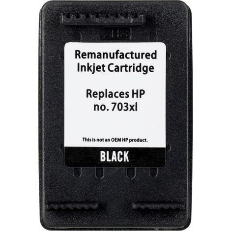 Tinta Superbulk para impresora HP B-H703Bk (reemplaza HP 703 CD887) Negro estándar (1/4)