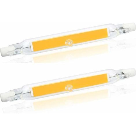 5W R7S 78MM J78 COB LED-Filamentlampe, 500 Lumen, 360° Abstrahlwinkel, entspricht 30W, 48W und 50W Halogenlampen, ideal für Zuhause, Küche, Schlafzimmer, Balkon, Büro usw. (2er-Pack, warmweiß 2700K)