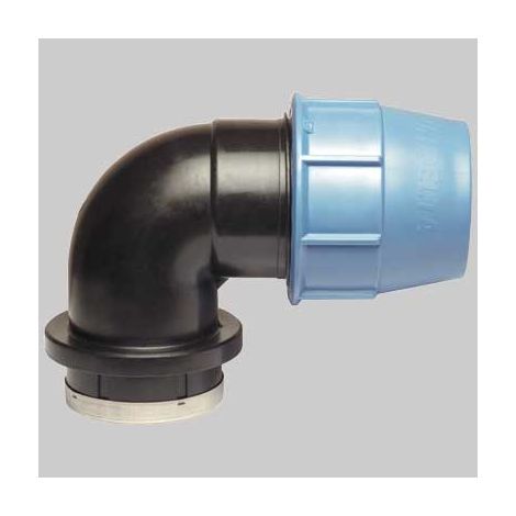 RACCORDO A GOMITO FEMMINA PLASTICA  16 x 3/4     UNIDELTA