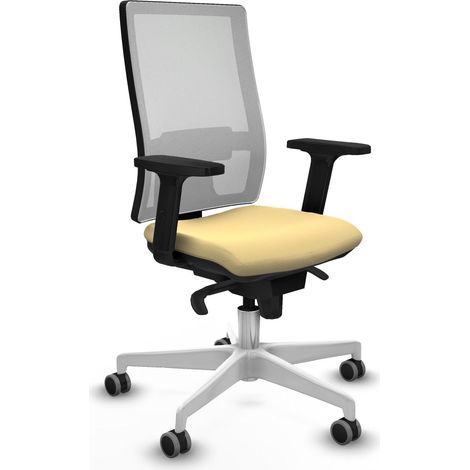 Bürostuhl piqueras y crespo Hornas weiß Mesh Leder
