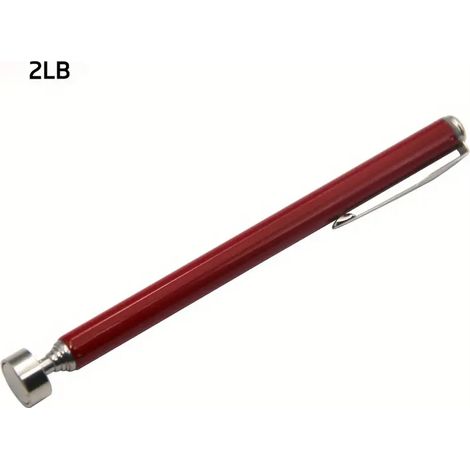 GROOFOO Outil Magnétique Télescopique, Barre Magnétique de 2 Lb, Aimant Extensible de 25" avec Clip de Poche Rose (1/5)