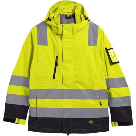 Giacca da lavoro ad alta visibilità EXTERNAL SHELL Diadora ISO 20471 Giallo fluorescente XL