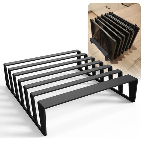 Support pour plaque Snack Collection - Support en métal pour jusqu'à plaques de cuisson - Rangement - Stable - Gain de place (1/5)