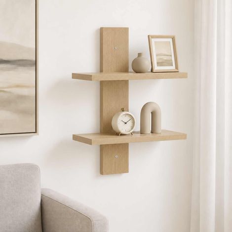 vidaXL Étagère Murale Chêne Sonoma 30 x 13,5 x 43 cm Bois d'ingénierie (1/5)