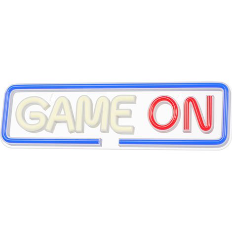 Forever LED-Schild de neon "GAME ON" - Mehrfarbige dekorative Beleuchtung - Modernes Design mit dimmbarer Funktion (1/5)