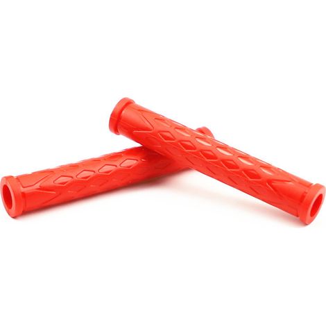 Modification accessories for motorcycles and electric vehicles: horn-shaped rubber bushings for brake and clutch levers (red). (1/5)