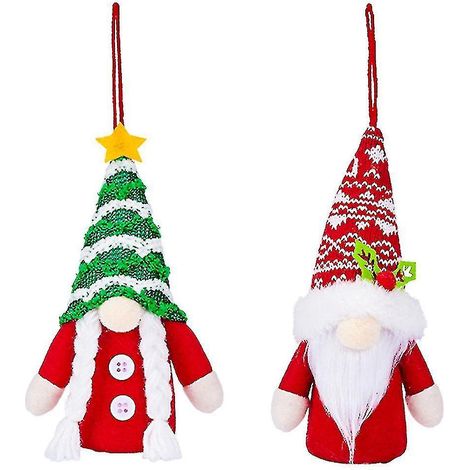 Gnome de Noël avec lutin lumineux, décoration de fête pour la maison (1/5)