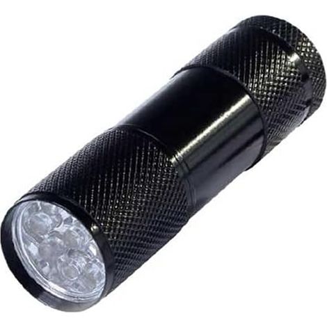Mini lampe de poche portable, lampe torche UV ultra violette 9 LED (1/5)