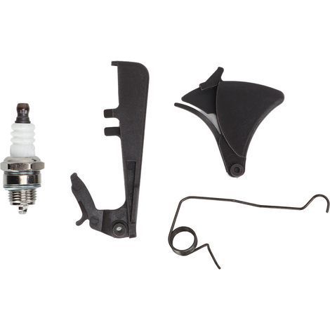 Zündkerzensatz für Benzin-Kettensägen, Gashebel aus ABS-Eisen für Husqvarna 340, 345, 346XP, 350, 351, 353, 357XP, 359 (1/5)