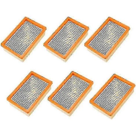 Lot de 6 filtres compatibles avec les aspirateurs Kärcher MV4, MV5, MV6, WD4, WD5 et WD6, compatibles avec les filtres à air. (1/5)