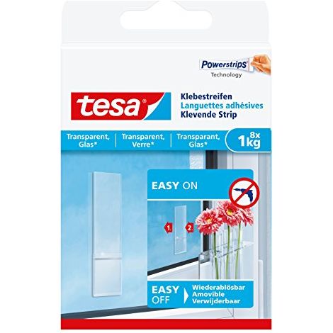 tesa 77733 Strisce adesive Trasparente Contenuto: 8 pz. (1/4)