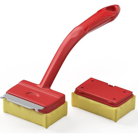 Brosse de barbecue sans poils avec tampon interchangeable, grattoir pour barbecue, nettoyage sans rayures pour grille en fonte, accessoires de barbecue pour barbecue à gaz, barbecue en (1/5)