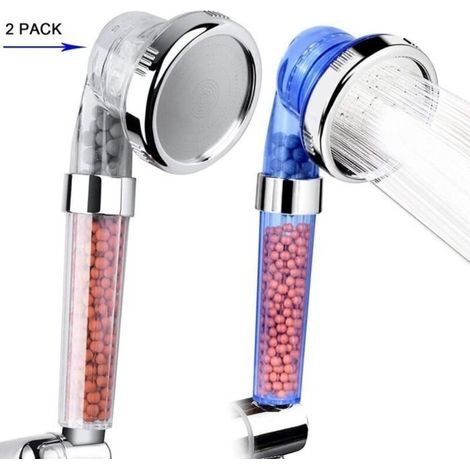 ALLIANDIS Lot de 2 Pommes de Douche Nosame - AISTUO - Composants 3-Mode Douchette - Economie d\\'eau (1/4)