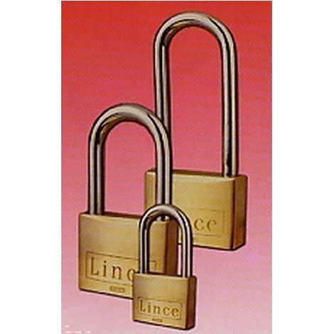 Candado Seguridad 40Mm Arco Largo Llave Nº 3388 Laton Lince