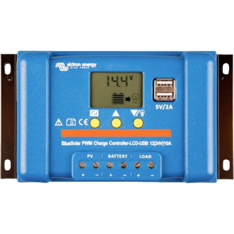 Victron Energy Blue-Solar PWM-LCD&USB Regolatore di carica PWM 12 V, 24 V 20 A